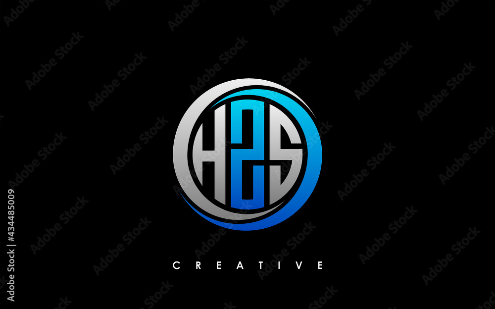 HZS Letter Initial Logo Design Template Vector Illustration HZS Letter Initial Logo Design Template Vector Illustration
