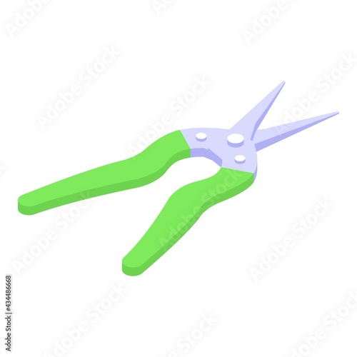 Pruning secateurs icon. Isometric of Pruning secateurs vector icon for web design isolated on white background