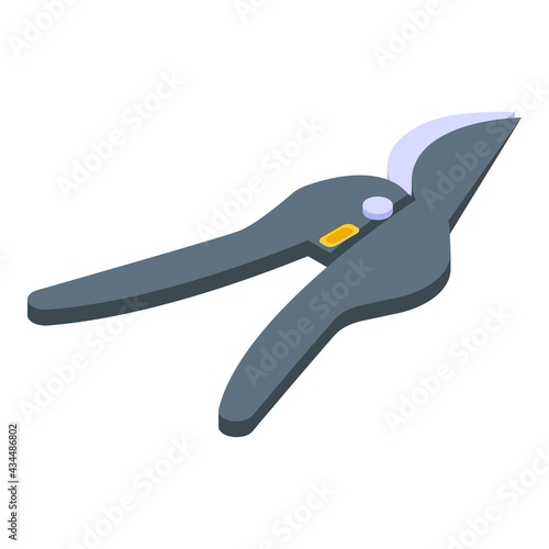 Pruning scissors icon. Isometric of Pruning scissors vector icon for web design isolated on white background