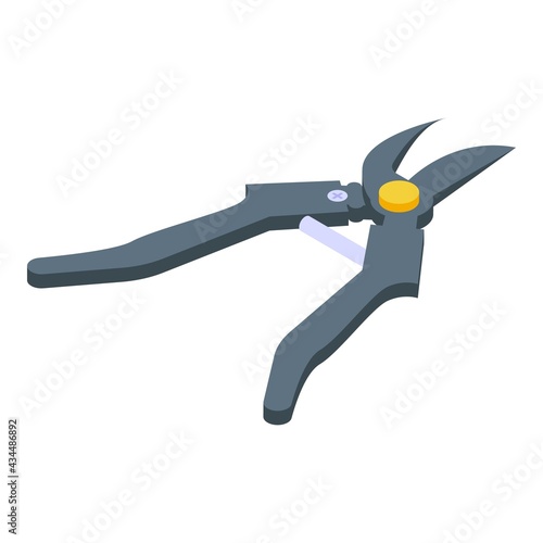 Garden shears icon. Isometric of Garden shears vector icon for web design isolated on white background