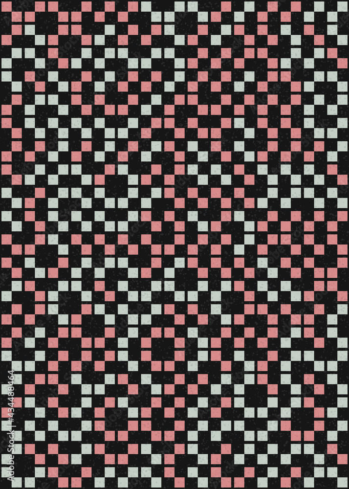 Fototapeta premium Abstract Geometric Pattern generative computational art illustration