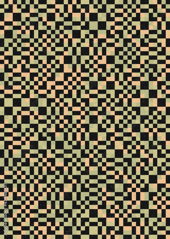 Fototapeta premium Abstract Geometric Pattern generative computational art illustration