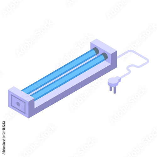 UV lamp room icon. Isometric of UV lamp room vector icon for web design isolated on white background