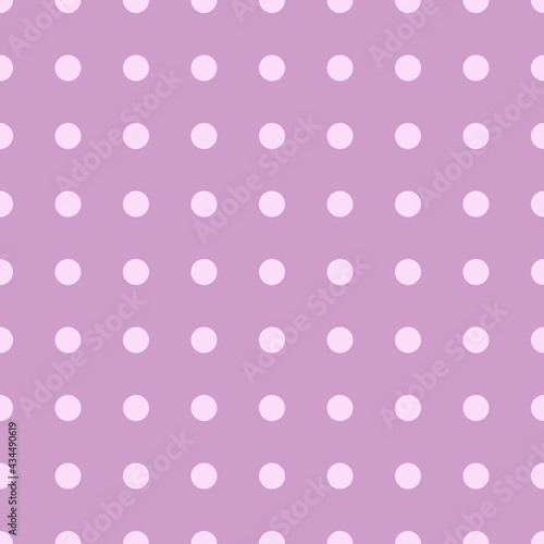 Watercolor seamless pattern pink circles on a purple background.
