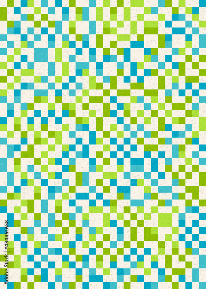 Fototapeta premium Abstract Geometric Pattern generative computational art illustration