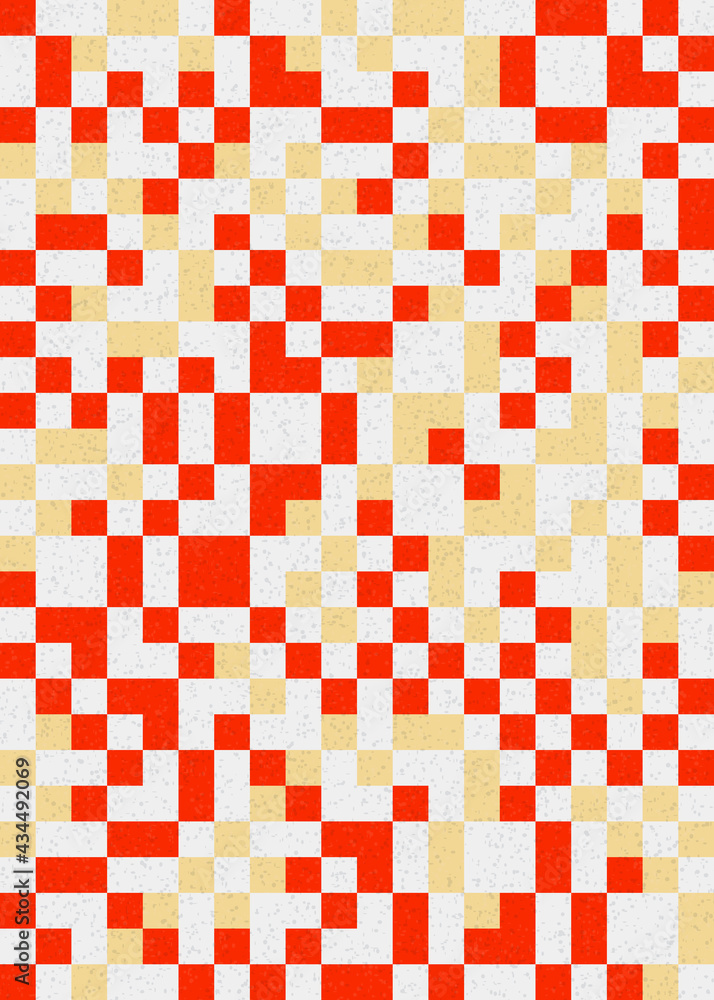 Fototapeta premium Abstract Geometric Pattern generative computational art illustration