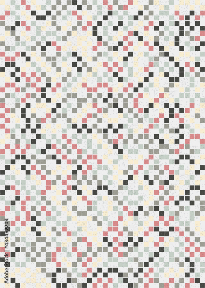 Fototapeta premium Abstract Geometric Pattern generative computational art illustration