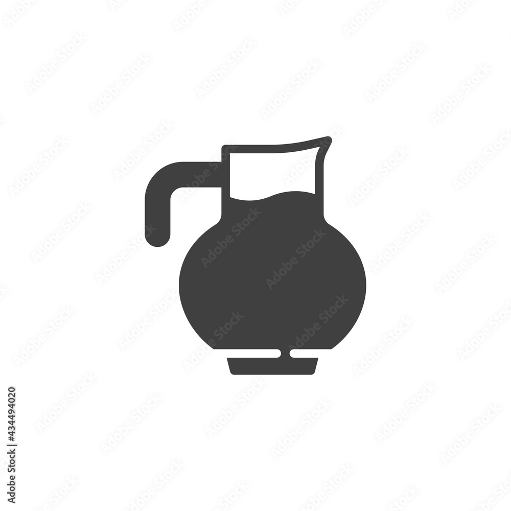 Milk jug vector icon Milk jug vector icon