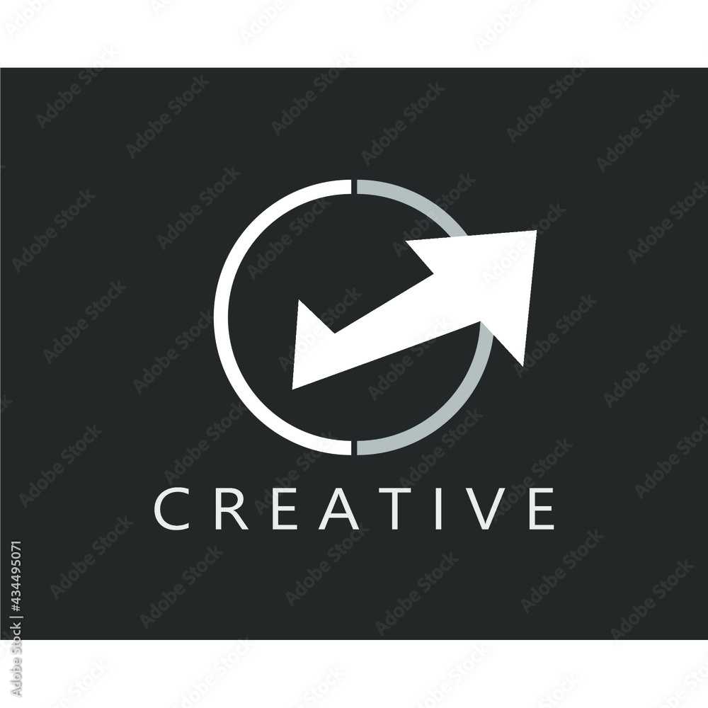 vector image of arrows in a circle vector image of arrows in a circle