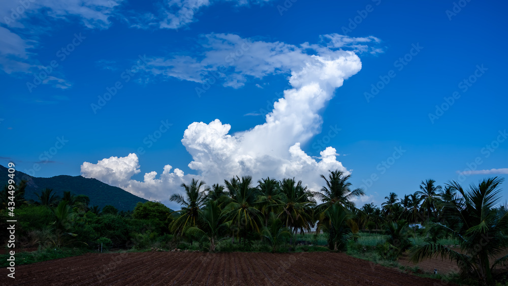 Amazing view of mountains and clouds in the spring at sathyamangalam, India. Amazing view of mountains and clouds in the spring at sathyamangalam, India.
