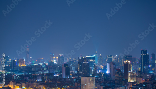 Bangkok beautiful city background at night.