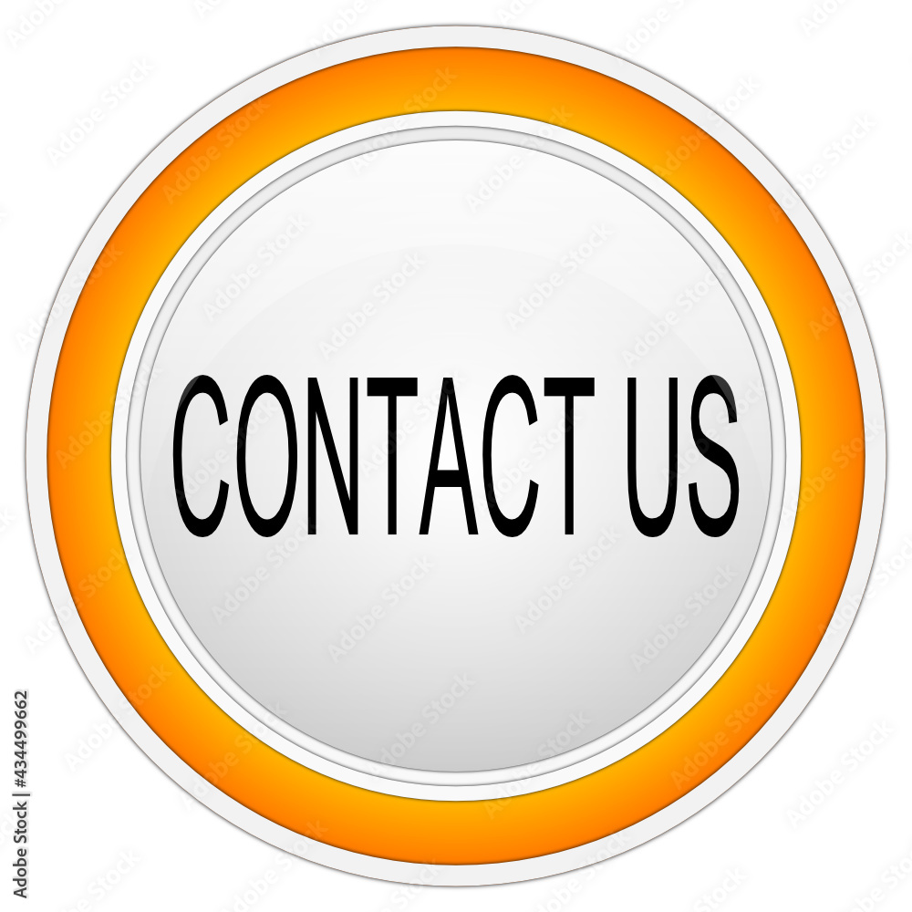 Contact us Button on white background - illustration Contact us Button on white background - illustration