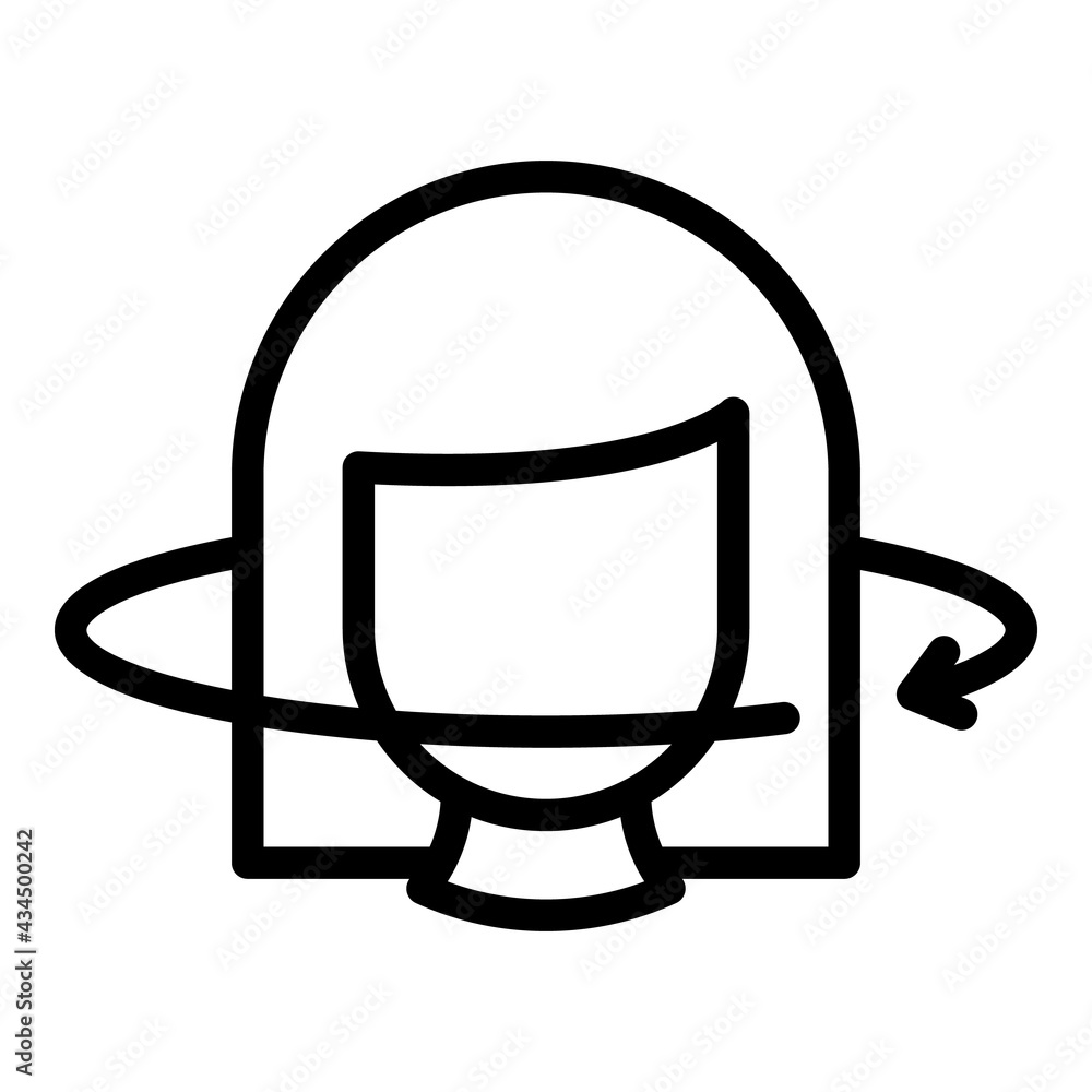 Data virtual reality icon. Outline Data virtual reality vector icon for web design isolated on white background Data virtual reality icon. Outline Data virtual reality vector icon for web design isolated on white background