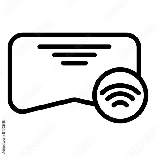 Internet goggles icon. Outline Internet goggles vector icon for web design isolated on white background