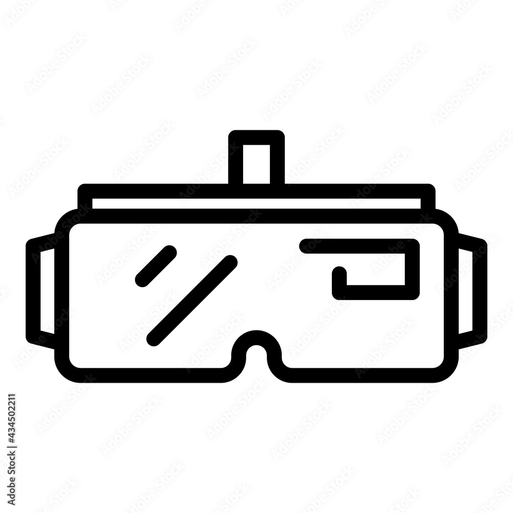 Goggles visual icon. Outline Goggles visual vector icon for web design isolated on white background Goggles visual icon. Outline Goggles visual vector icon for web design isolated on white background
