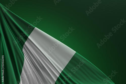 Abstract Nigeria Flag 3D Render (3D Artwork)