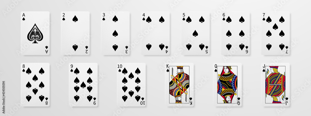 Set of playing cards. Winning poker hand casino chips flying realistic tokens for gambling, cash for roulette or poker, Set of playing cards. Winning poker hand casino chips flying realistic tokens for gambling, cash for roulette or poker,