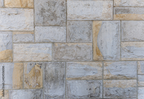 stone texture. background of rectangular stone blocks