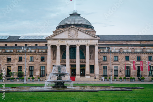 City view of Wiesbaden, Germany, the capital of Hesse and a famous spa resort