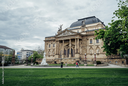 City view of Wiesbaden, Germany, the capital of Hesse and a famous spa resort