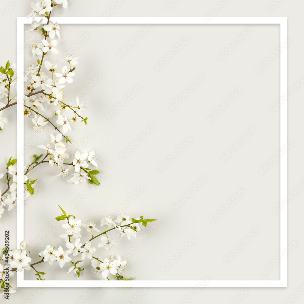 Fresh flowers and free space for your decoration Fresh flowers and free space for your decoration