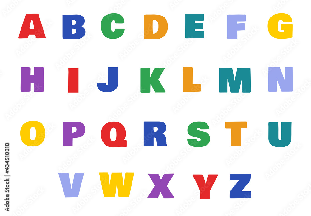 Alphabet vector ABCD vector illustration Alphabet vector ABCD vector illustration