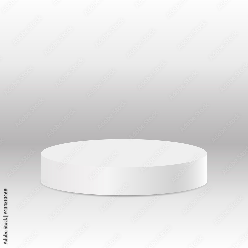 blank round pedestal . white circular awarded winner podium for outstanding luxury product advertising display on white gradient lighting background blank round pedestal . white circular awarded winner podium for outstanding luxury product advertising display on white gradient lighting background