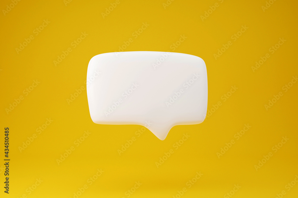 White Text Box Conversation Speech 3d rendering White Text Box Conversation Speech 3d rendering