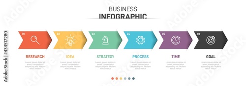 Infographic design with icons and 5 options or steps. Thin line vector. Infographics business concept. Can be used for info graphics, flow charts, presentations, web sites, banners, printed materials.