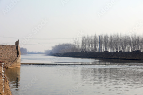 Canal natural scenery, North China