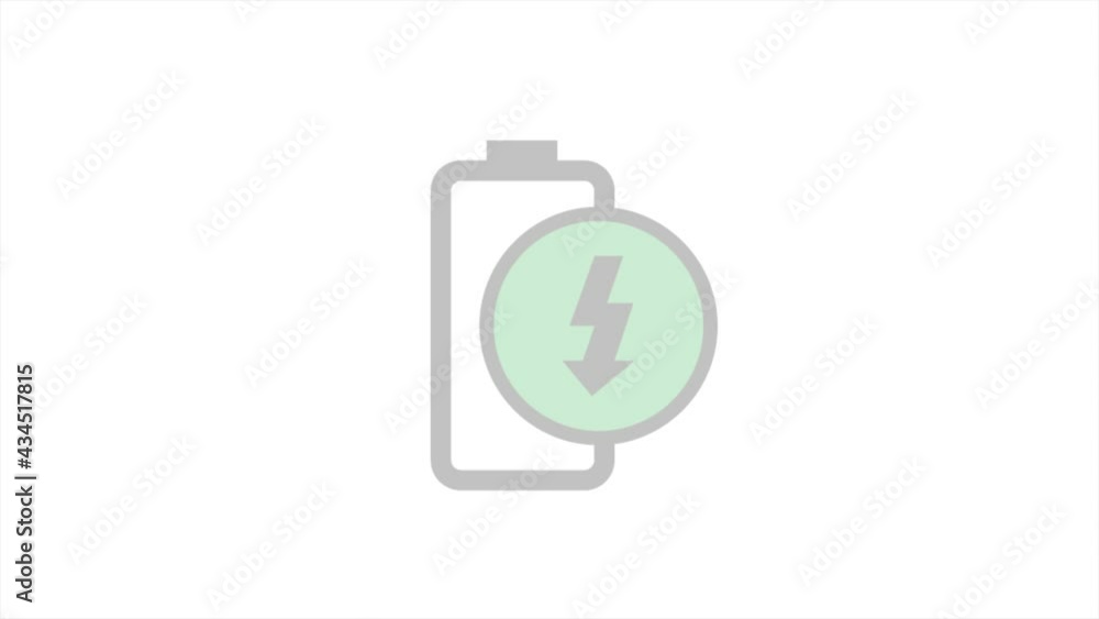 Battery charging seamless loop animation. Motion graphics Battery charging seamless loop animation. Motion graphics