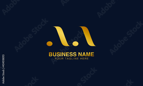 AA A initial logo | initial based abstract modern minimal creative logo, vector template image. luxury logotype logo, real estate homie logo. typography logo. initials logo.
