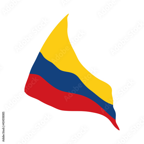 colombia flag waving