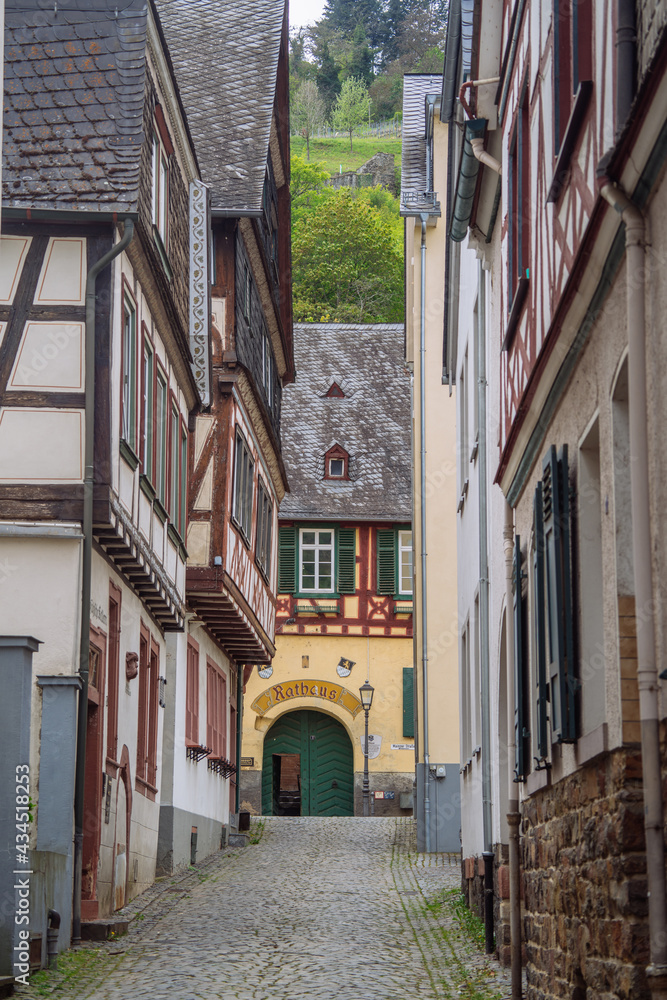 The Rhine Valley town of Bacharach, a World Heritage Site