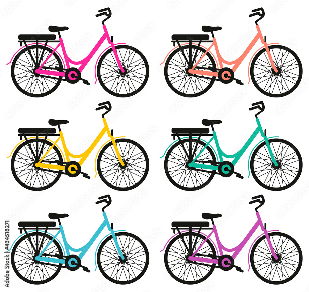 Fototapeta premium VTT e-bike femme planche 5