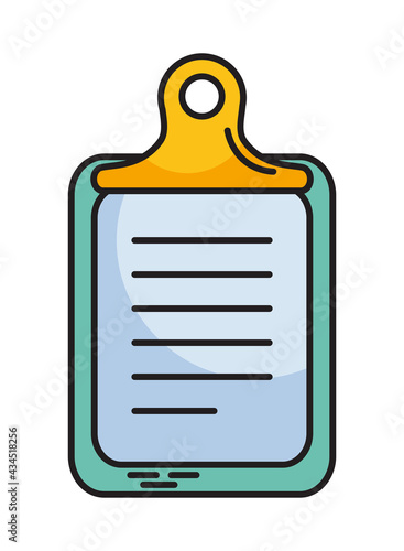 clipboard with document