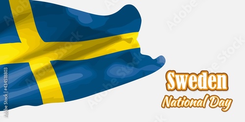 vector illustration  for Sweden national day