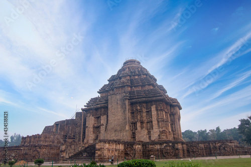 The ancient Sun temple at Konark built in 13th century is a world heritage conservation site 