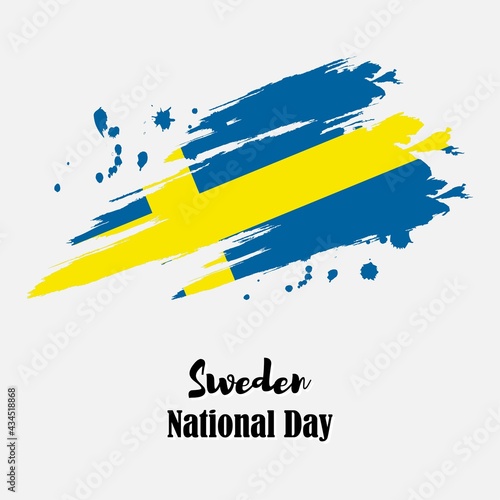 vector illustration  for Sweden national day