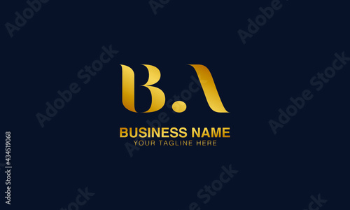BA B A initial logo | initial based abstract modern minimal creative logo, vector template image. luxury logotype logo, real estate homie logo. typography logo. initials logo.
