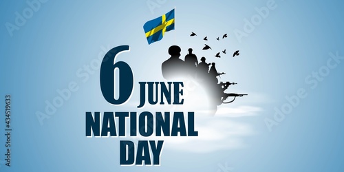 vector illustration  for Sweden national day