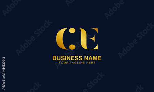 CE C E initial logo | initial based abstract modern minimal creative logo, vector template image. luxury logotype logo, real estate homie logo. typography logo. initials logo.