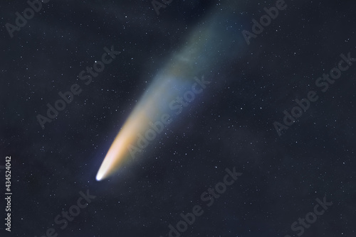 Comet in the clouds
