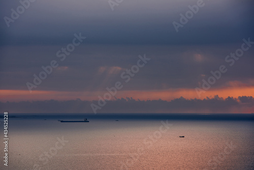 Sunrise Scenery at Queen's Bay, Sanya, China photo