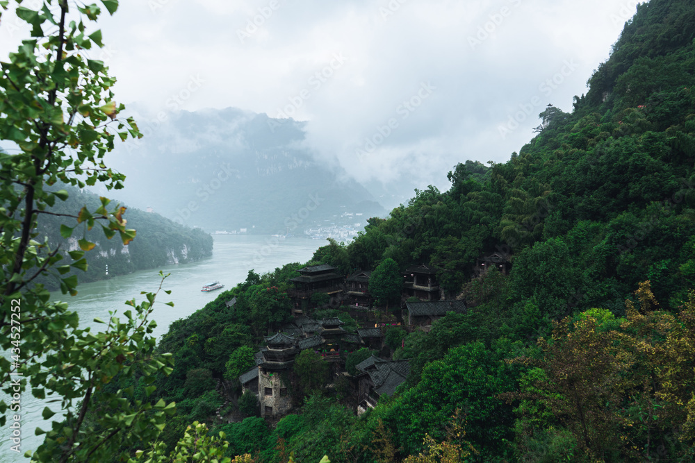 Three Gorges, Yichang, Hubei, China, is a national 5A scenic area