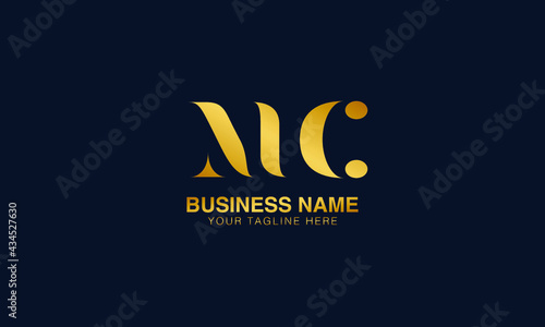 MC M C initial logo | initial based abstract modern minimal creative logo, vector template image. luxury logotype logo, real estate homie logo. typography logo. initials logo.