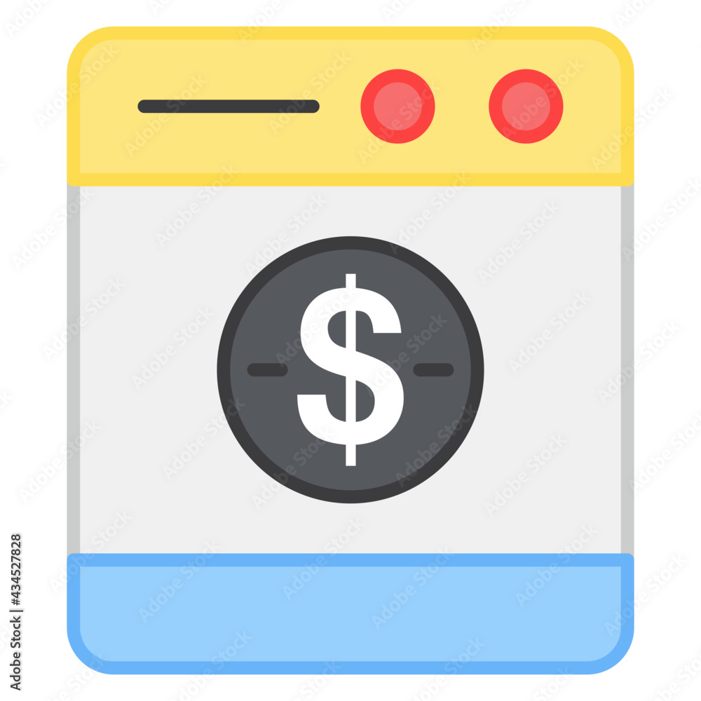Dollar on web page showing concept of banking website
Dollar on web page showing concept of banking website