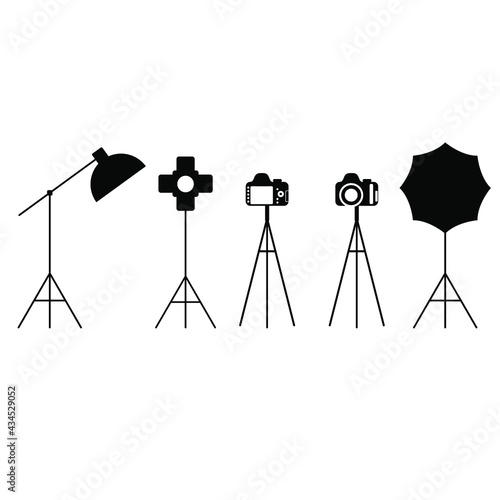 Photo studio vector Icon. PHOTOSESSION illustration sign collection. photograph symbol or logo.