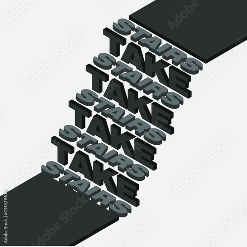 TAKE STAIRS, Staircase concept design, Advertisement.