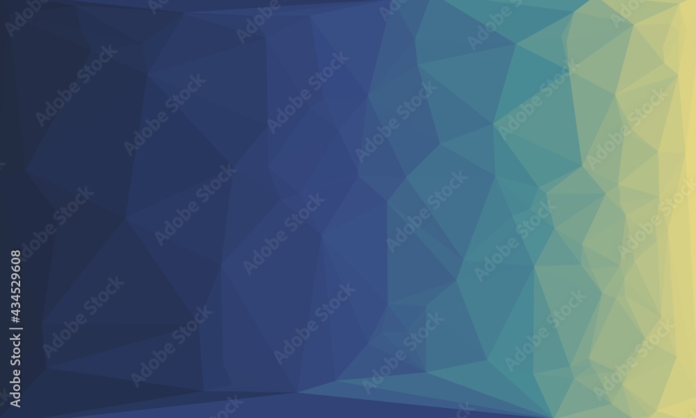 Fototapeta premium Abstract polygonal background with blue gradient